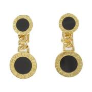 Pre-owned Fabric earrings Bvlgari Vintage , Black , Dames