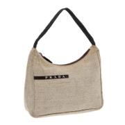 Pre-owned Canvas prada-bags Prada Vintage , Beige , Dames