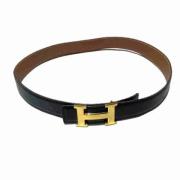 Pre-owned Leather belts Hermès Vintage , Black , Dames