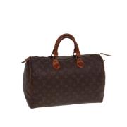 Pre-owned Canvas handbags Louis Vuitton Vintage , Brown , Dames