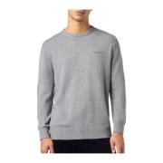 Regent Blend Grey Melange Sweater Saint Barth , Gray , Heren