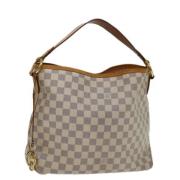 Pre-owned Canvas louis-vuitton-bags Louis Vuitton Vintage , White , Da...