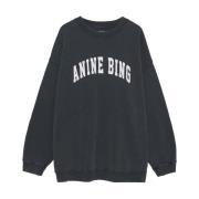 Tyler Sweatshirt Anine Bing , Black , Dames