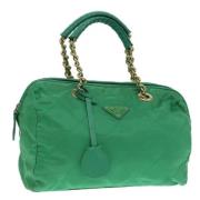 Pre-owned Nylon prada-bags Prada Vintage , Green , Dames