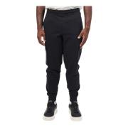 Zwarte relaxte sweatpants met merkband Hugo Boss , Black , Heren