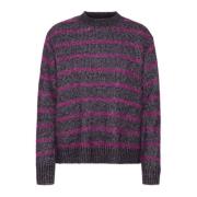 Gestreepte Pullover Trui Paars Violet Kaffe , Purple , Dames