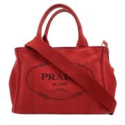 Pre-owned Canvas prada-bags Prada Vintage , Red , Dames