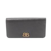 Pre-owned Leather wallets Balenciaga Vintage , Black , Dames