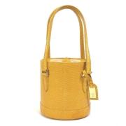 Pre-owned Fabric handbags Louis Vuitton Vintage , Yellow , Dames