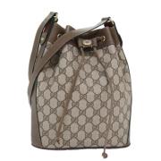 Pre-owned Canvas gucci-bags Gucci Vintage , Beige , Dames