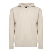 Witte Gebreide Hoodie Trui Daniele Fiesoli , Beige , Heren