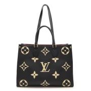 Pre-owned Leather handbags Louis Vuitton Vintage , Black , Dames