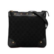 Pre-owned Canvas shoulder-bags Gucci Vintage , Black , Dames