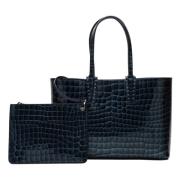 Middelgrote Tote Tas Christian Louboutin , Blue , Dames