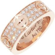 Pre-owned Metal rings Cartier Vintage , Pink , Dames