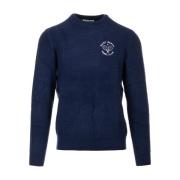 Blauwe Sweater Heron Stijl MC2 Saint Barth , Blue , Heren