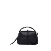 Alifa Mini Tas in Dollar Grain Leer Gianni Chiarini , Black , Dames