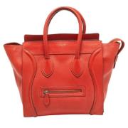 Pre-owned Leather totes Celine Vintage , Orange , Dames