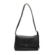 Zwarte Postina tas met Centauro band Zanellato , Black , Dames