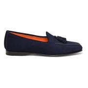 Heren Andrea kwast loafer Santoni , Blue , Heren