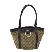 Pre-owned Canvas gucci-bags Gucci Vintage , Beige , Dames