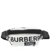 Pre-owned Fabric crossbody-bags Burberry Vintage , White , Dames