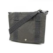 Pre-owned Canvas shoulder-bags Hermès Vintage , Gray , Dames