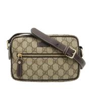 Pre-owned Canvas gucci-bags Gucci Vintage , Beige , Dames