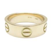 Pre-owned Metal rings Cartier Vintage , Yellow , Dames