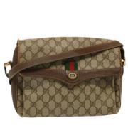 Pre-owned Leather gucci-bags Gucci Vintage , Beige , Dames