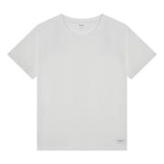 Korte mouwen ronde hals T-shirt Saint Laurent , White , Dames