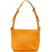 Pre-owned Leather handbags Louis Vuitton Vintage , Orange , Dames