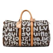 Pre-owned Canvas handbags Louis Vuitton Vintage , Brown , Dames