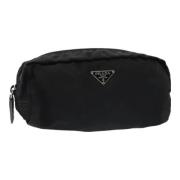 Pre-owned Nylon pouches Prada Vintage , Black , Dames