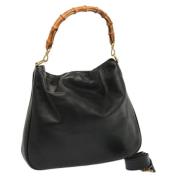 Pre-owned Leather gucci-bags Gucci Vintage , Black , Dames