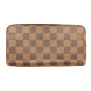 Pre-owned Canvas wallets Louis Vuitton Vintage , Brown , Unisex