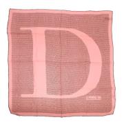 Pre-owned Silk scarves Dior Vintage , Pink , Dames