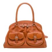 Pre-owned Leather dior-bags Dior Vintage , Orange , Dames