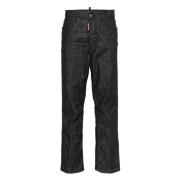 Zwarte Rinse Denim Jeans Dsquared2 , Black , Dames