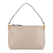 Glad leer enkele handgreep ritssluiting Emporio Armani , Beige , Dames