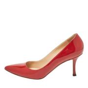 Pre-owned Leather heels Sergio Rossi Pre-owned , Red , Dames