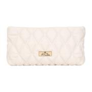 Geëmbosseerde witte clutch handtas herfst winter Elisabetta Franchi , ...