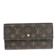 Pre-owned Canvas wallets Louis Vuitton Vintage , Brown , Dames