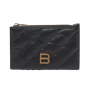 Pre-owned Leather wallets Balenciaga Vintage , Black , Dames