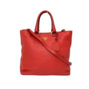 Pre-owned Leather prada-bags Prada Vintage , Red , Dames