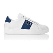 Embleem Leren Lage Sneakers Philipp Plein , White , Heren