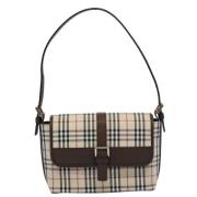 Pre-owned Fabric shoulder-bags Burberry Vintage , Beige , Dames