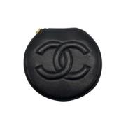 Pre-owned Leather home-office Chanel Vintage , Black , Dames