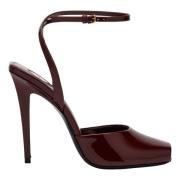 Middelhoge pumps Saint Laurent , Red , Dames