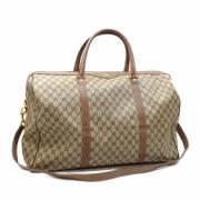 Pre-owned Leather gucci-bags Gucci Vintage , Beige , Dames